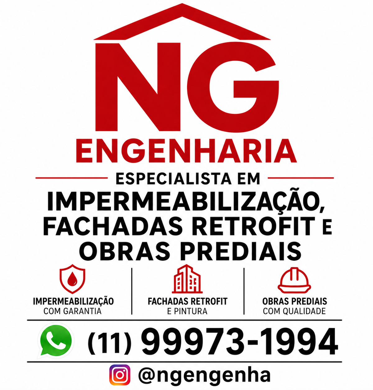 Logo de NG Engenharia e Construções